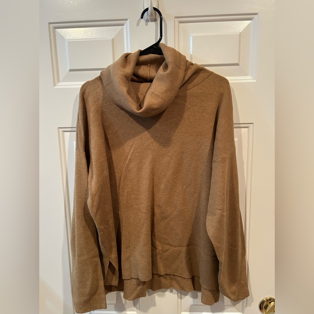 H&M Camel Turtleneck Sweater